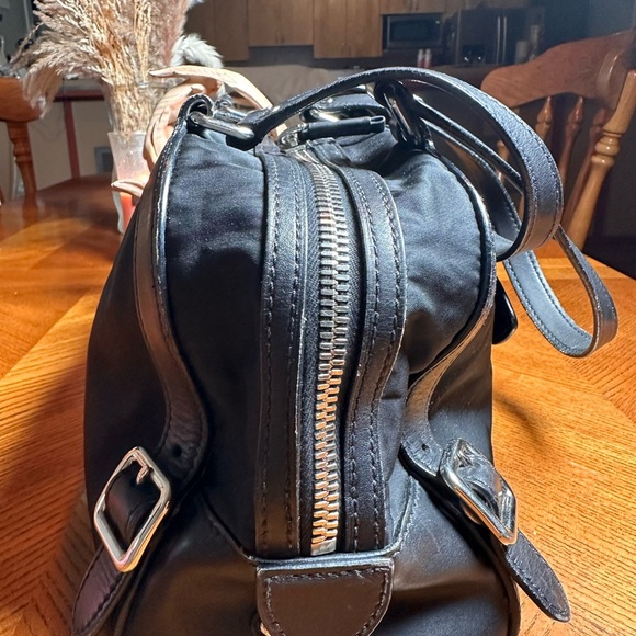 Prada Bauletto Black Nylon Leather Shoulder Bag With
Authentication Card - Picture 9 of 15